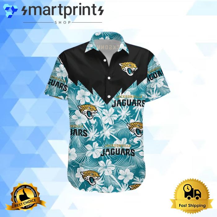 NFL Jacksonville Jaguars Tropical Flower Hawaiian Shirt